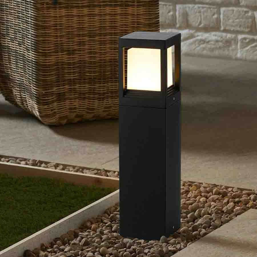 Kubusvormige Buitenlamp op Zonne-energie (60cm)