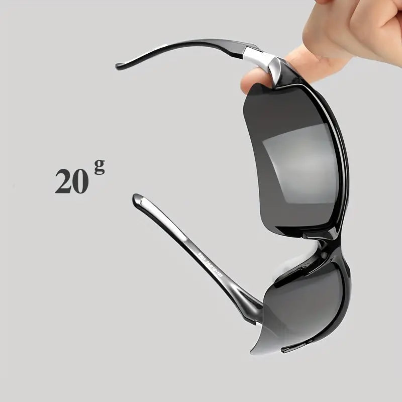 "Gepolariseerde sportzonnebril voor dames, flexibel design, UV400 bescherming, verminderde schittering, outdoor geschikt."