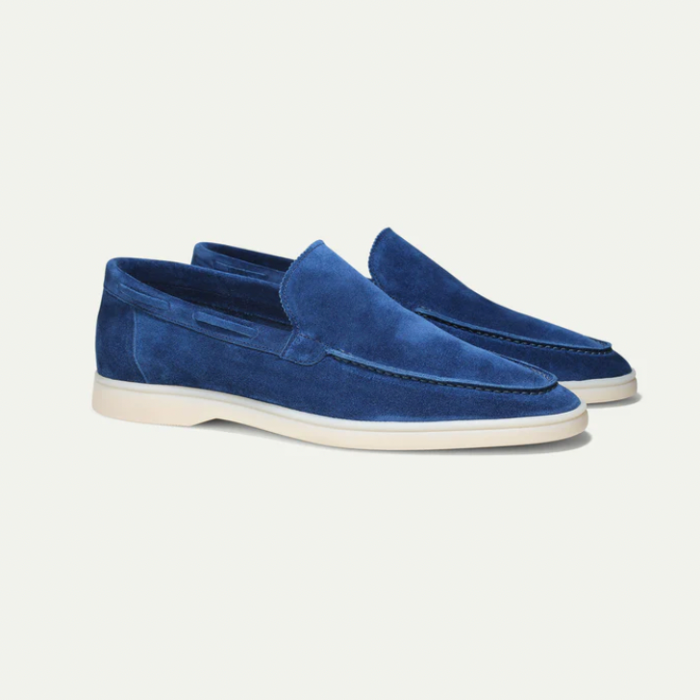 "Handgemaakte heren suède loafers: luxe, stijlvol ontwerp, zacht premium materiaal, perfect voor elke gelegenheid."