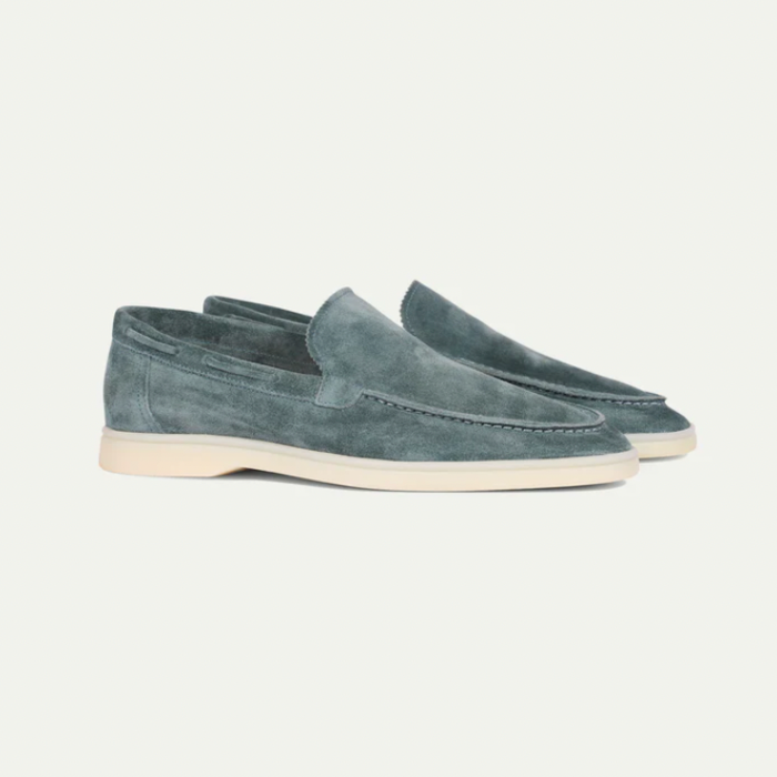 "Handgemaakte heren suède loafers: luxe, stijlvol ontwerp, zacht premium materiaal, perfect voor elke gelegenheid."