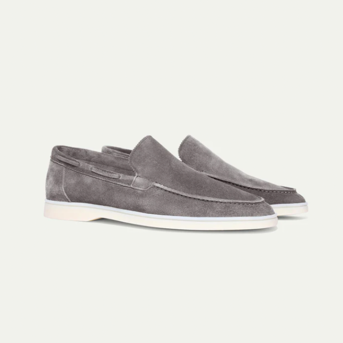 "Handgemaakte heren suède loafers: luxe, stijlvol ontwerp, zacht premium materiaal, perfect voor elke gelegenheid."