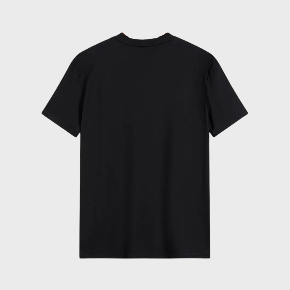 Heren Kay T-shirt, zwart, ronde hals, comfortkatoen. Ideaal voor casual zomeroutfits. Verkrijgbaar in meerdere kleuren.