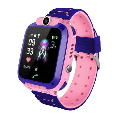 "JuniorSafe kinder smartwatch met GPS, kleurentouchscreen en educatieve spelletjes, ideale veiligheid en speelplezier"