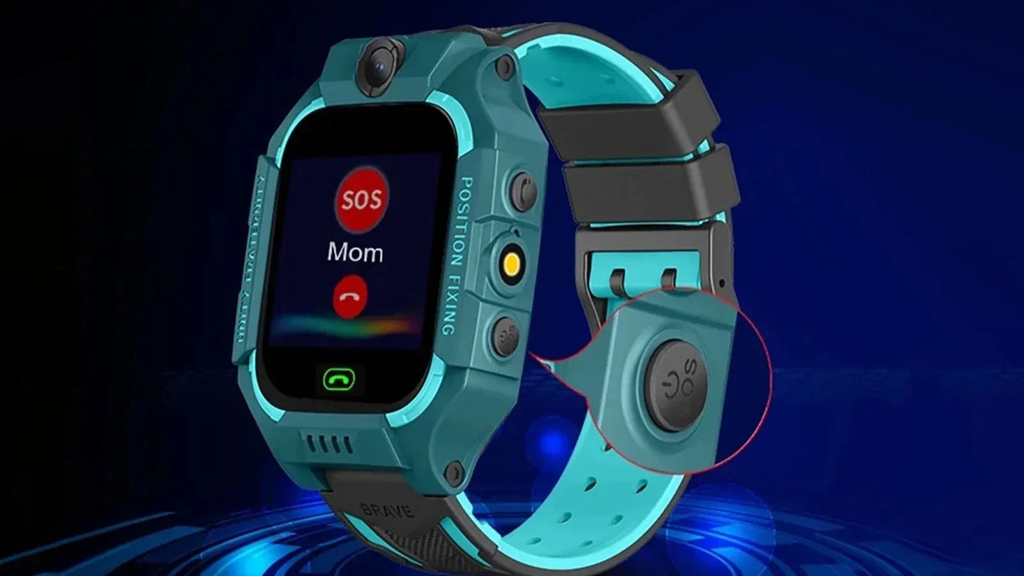 "KidGuard GPS kinderhorloge met locatie, belfunctie, SOS-knop; veilig en kleurrijk ontwerp voor kinderen"