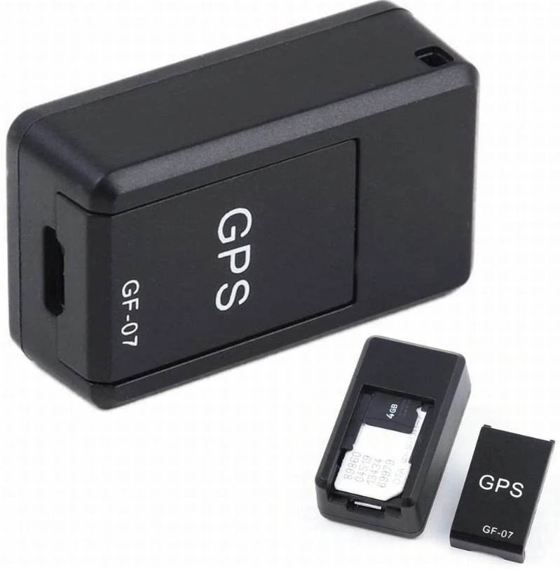 Kleine, zwarte universele GPS tracker met compact design voor beveiliging en wereldwijde dekking van persoonlijke bezittingen