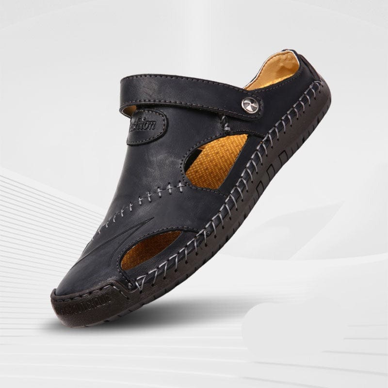"Leren sandalen heren, tijdloze stijl en comfort, bruin leer, Romeins geïnspireerd, antislipzool, zomerschoeisel"