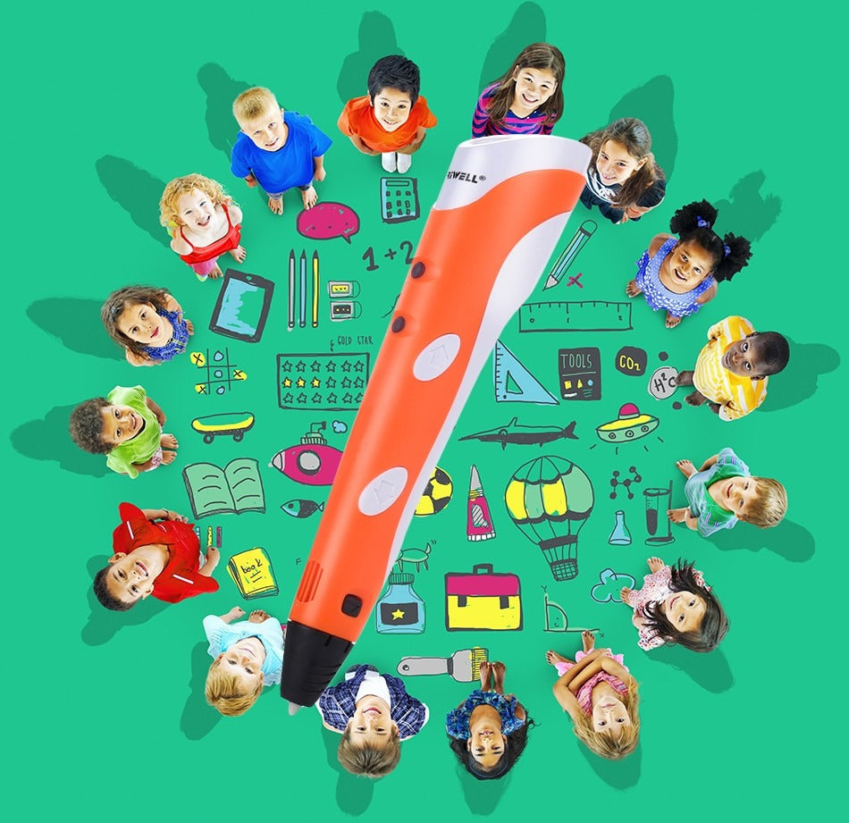 "Lichtgewicht 3D pen voor creatief tekenen, ergonomisch ontwerp, geschikt voor gedetailleerde en innovatieve projecten."