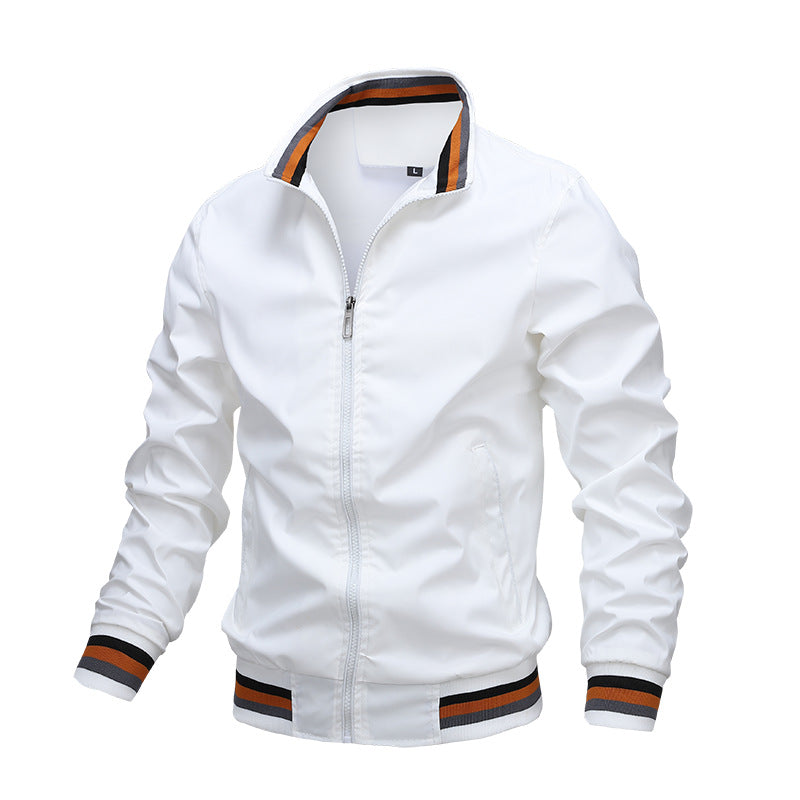 "Lichtgewicht ademende heren zomerjas in blauw, elegant design, ideaal voor casual en formele zomeroutfits"