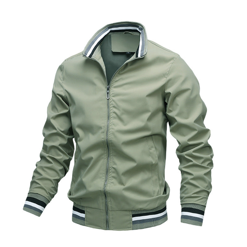 "Lichtgewicht ademende heren zomerjas in blauw, elegant design, ideaal voor casual en formele zomeroutfits"