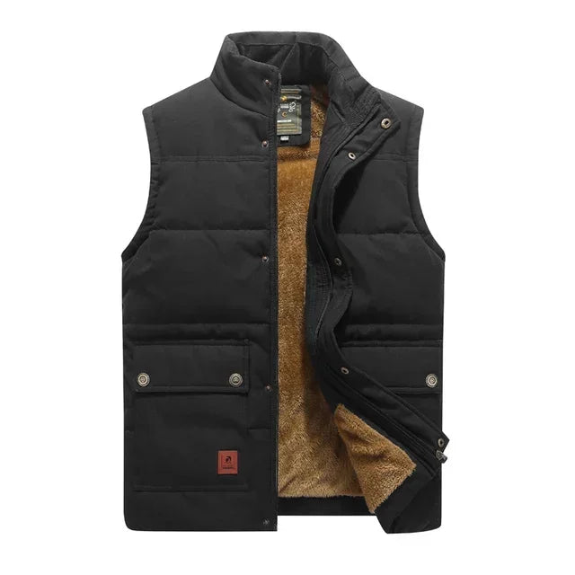 "Lichtgewicht heren bodywarmer, stijlvol en veelzijdig ontwerp, diverse kleuren: legergroen, blauw, zwart, khaki"