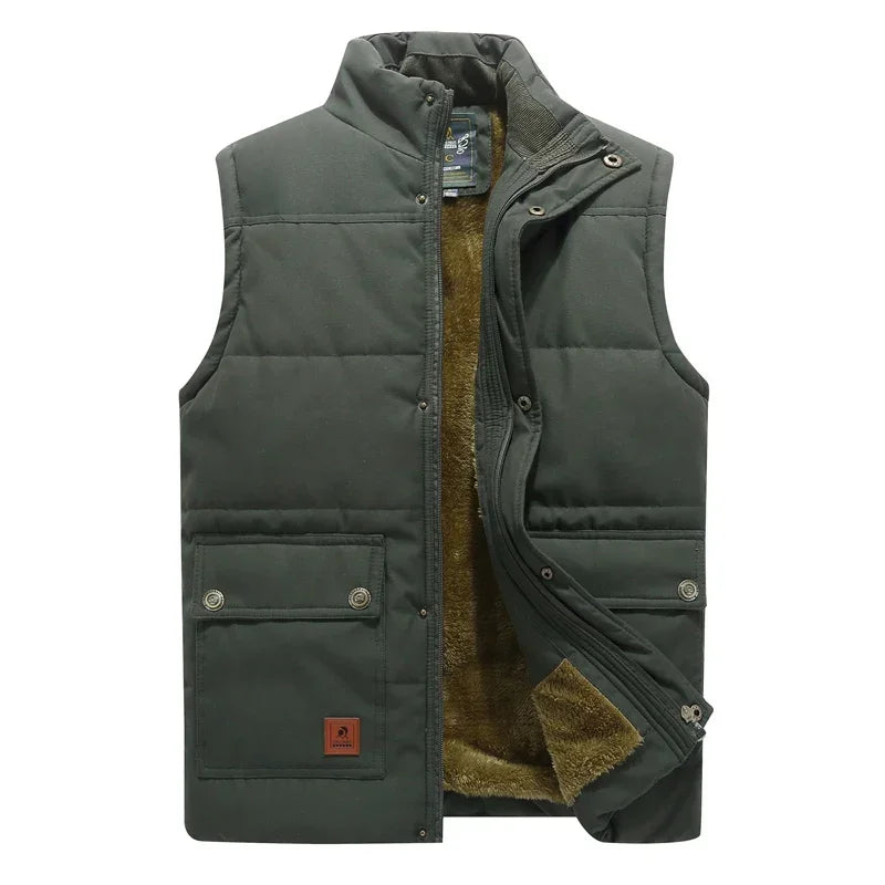 "Lichtgewicht heren bodywarmer, stijlvol en veelzijdig ontwerp, diverse kleuren: legergroen, blauw, zwart, khaki"