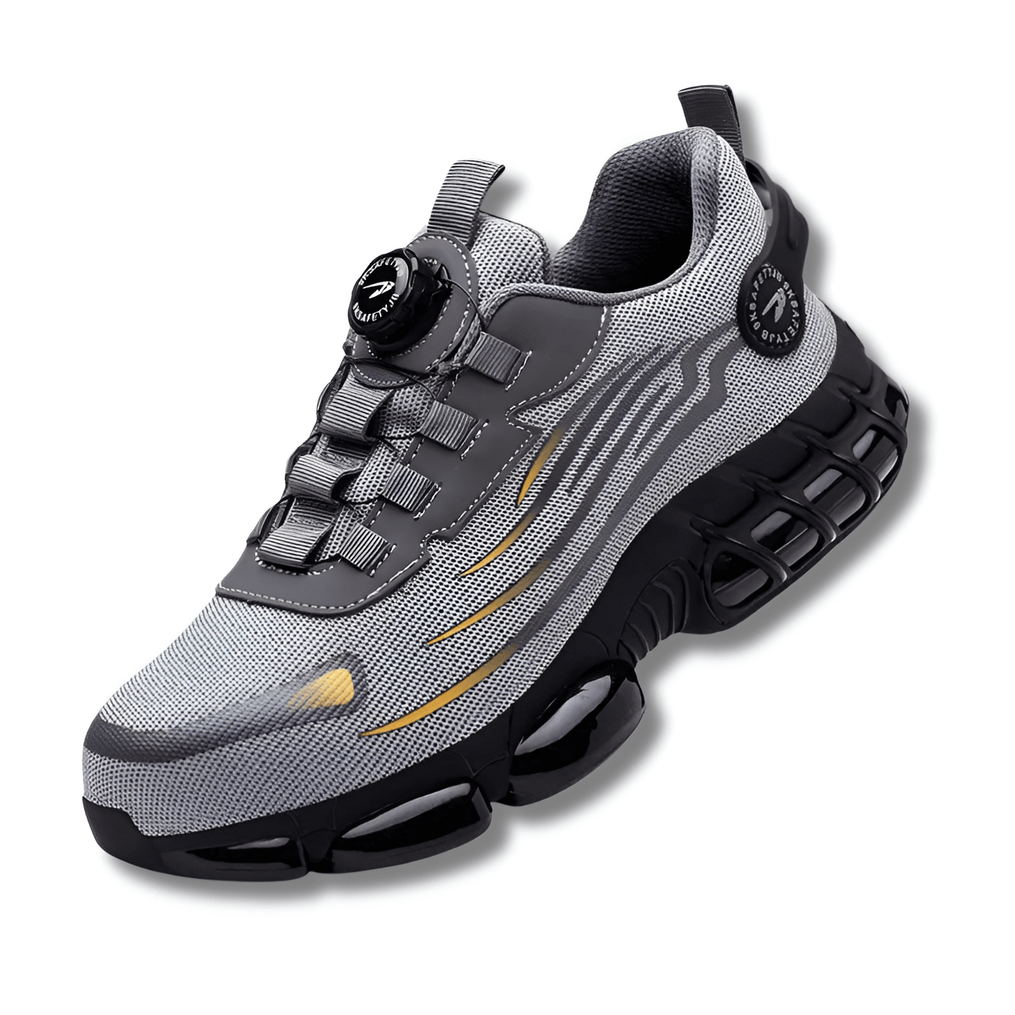 "Lichtgewicht orthopedische veiligheidsschoenen heren met stalen neus, antislip Kevlar-zolen en polyurethaan inlegzool."