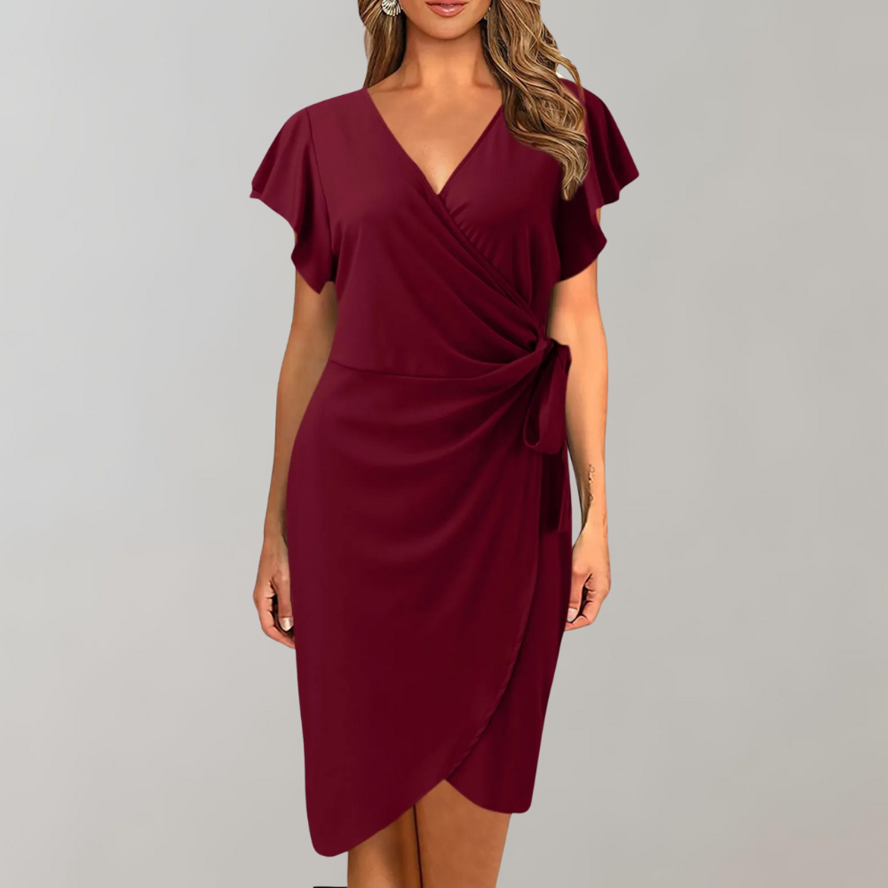 "Lichtgewicht Zayra zomerjurk voor dames, elegant design in blauw, perfect voor casual en chique zomeravonturen."