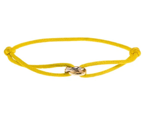"Luxe Drie-Eenheid armband in 925 sterling zilver met drie verstrengelde ringen en verstelbare sluiting voor mannen en vrouwe
