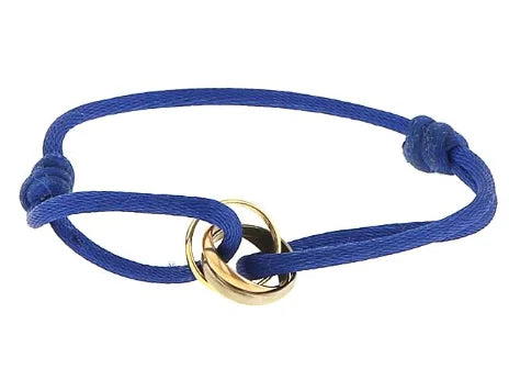 "Luxe Drie-Eenheid armband in 925 sterling zilver met drie verstrengelde ringen en verstelbare sluiting voor mannen en vrouwe