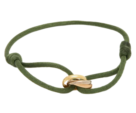 "Luxe Drie-Eenheid armband in 925 sterling zilver met drie verstrengelde ringen en verstelbare sluiting voor mannen en vrouwe