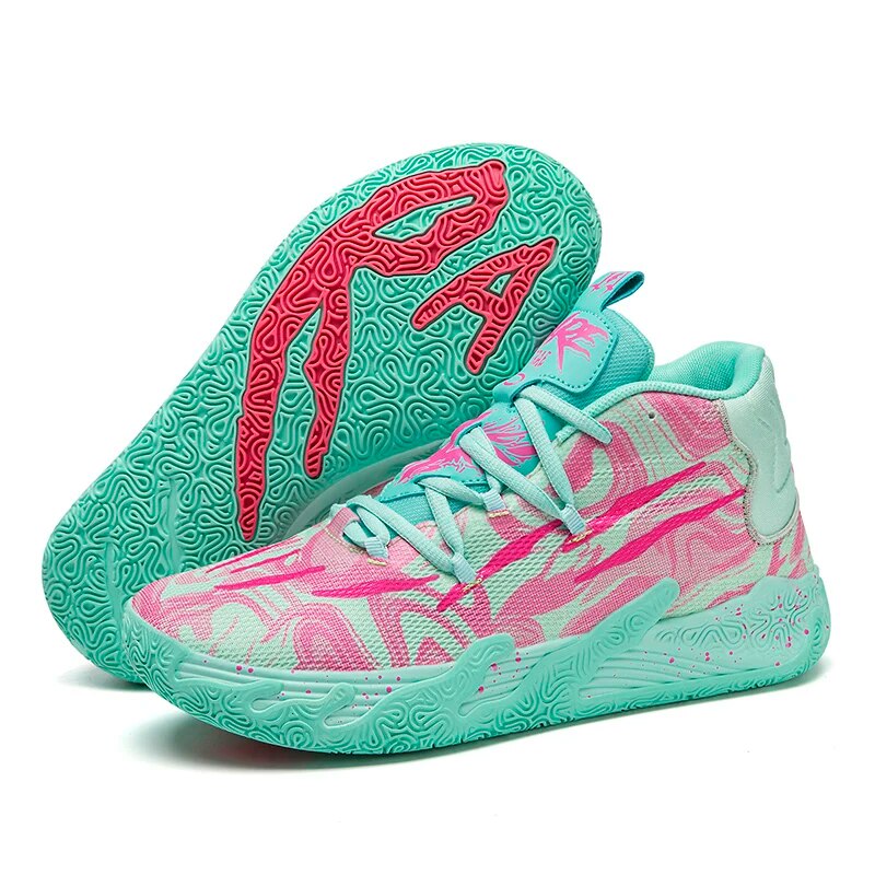 "Luxe heren basketbalschoenen met ademend design en antislipzool, geschikt voor alle seizoenen, in diverse kleuren."