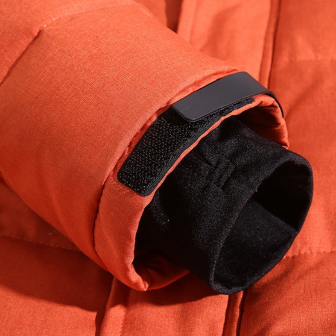 "Luxe heren parka winterjas, zwarte kleur, softshell, uitstekende isolatie, stijlvol ontwerp voor koude stads- en buitenactiv