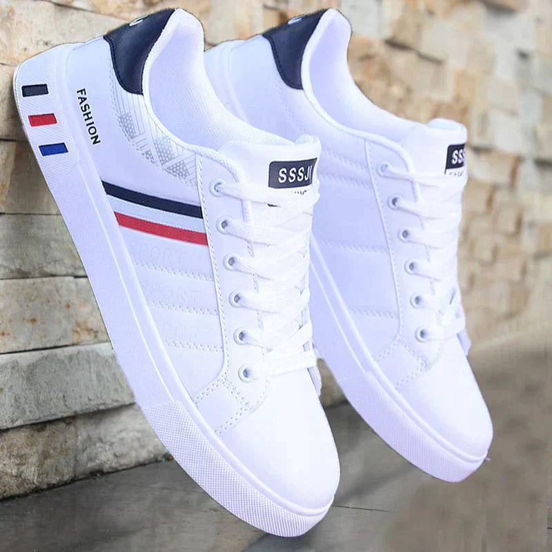 "Moderne herensneakers met ademend mesh en verende zool, perfect voor stijl en comfort bij elke gelegenheid."