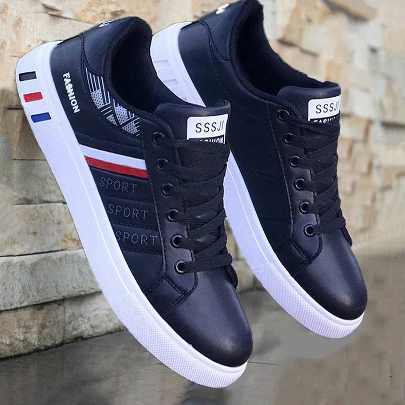 "Moderne herensneakers met ademend mesh en verende zool, perfect voor stijl en comfort bij elke gelegenheid."