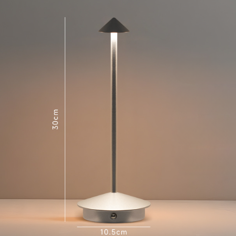 "Moderne Nordic LED tafellamp, waterdicht en dimbaar, slank design voor binnen- en buitengebruik, elegant en veelzijdig."
