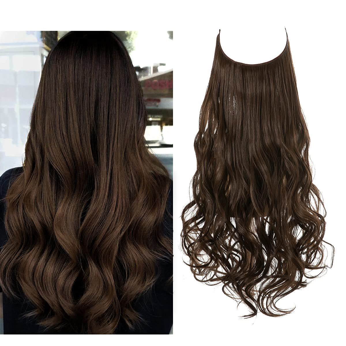 "Onzichtbare haarverlenging, vollere look; natuurlijke uitstraling in diverse kleuren voor vrouwen"
