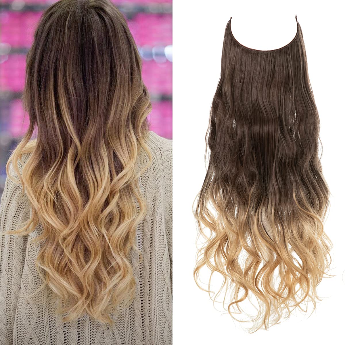 "Onzichtbare haarverlenging, vollere look; natuurlijke uitstraling in diverse kleuren voor vrouwen"