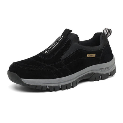 "Orion™ orthopedische suède wandelschoenen heren, ergonomische inlegzolen, luxe blauwe uitstraling, lichtgewicht en comfortab