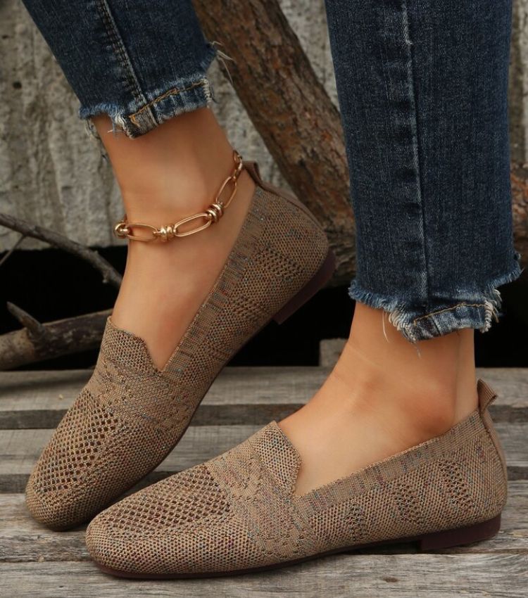 "Orthopedische antislip platte schoenen, elegant ontwerp, ademend materiaal, ideaal voor dagelijks comfort en stijl."