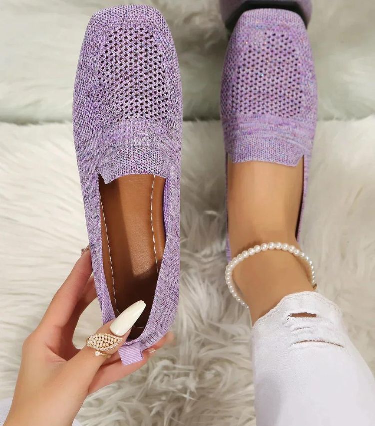 "Orthopedische antislip platte schoenen, elegant ontwerp, ademend materiaal, ideaal voor dagelijks comfort en stijl."
