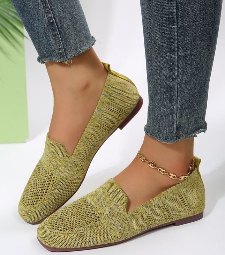 "Orthopedische antislip platte schoenen, elegant ontwerp, ademend materiaal, ideaal voor dagelijks comfort en stijl."