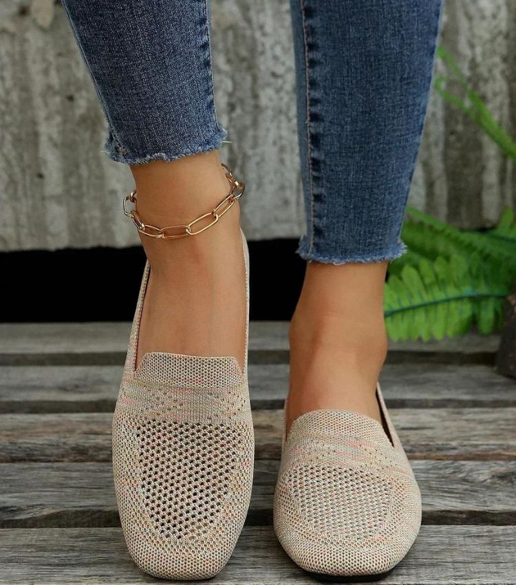 "Orthopedische antislip platte schoenen, elegant ontwerp, ademend materiaal, ideaal voor dagelijks comfort en stijl."