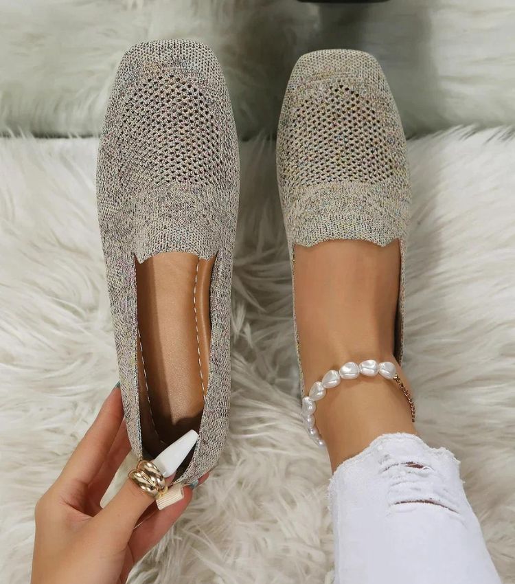 "Orthopedische antislip platte schoenen, elegant ontwerp, ademend materiaal, ideaal voor dagelijks comfort en stijl."