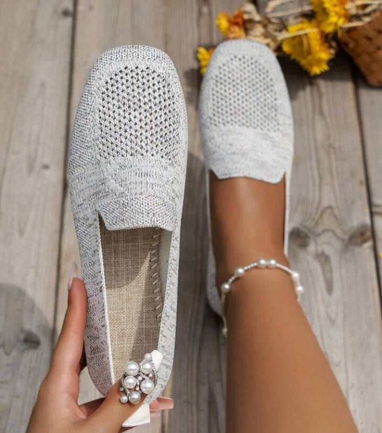 "Orthopedische antislip platte schoenen, elegant ontwerp, ademend materiaal, ideaal voor dagelijks comfort en stijl."
