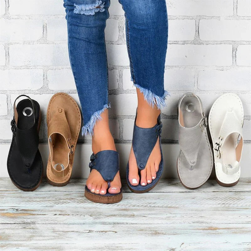 "Orthopedische dames sandalen met moderne, vrouwelijke look en comfort, perfect voor houding en pijnverlichting."