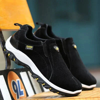 Orthopedische mannenschoenen Olavi, ergonomisch met brede teen doos, stijlvol in beige, blauw, grijs, zwart, maximale comfort