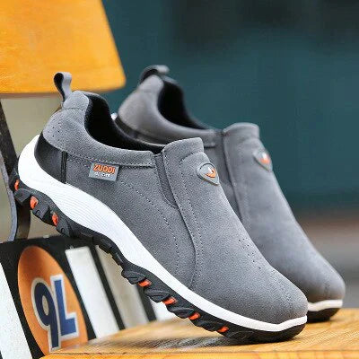 Orthopedische mannenschoenen Olavi, ergonomisch met brede teen doos, stijlvol in beige, blauw, grijs, zwart, maximale comfort