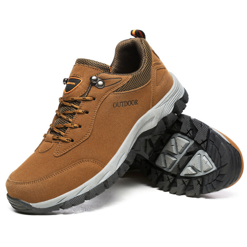 "Orthopedische wandelschoenen heren, grijs met stevige zool en ademende bovenkant voor comfort en ondersteuning."