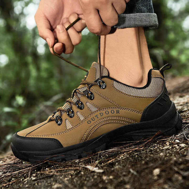 "Orthopedische wandelschoenen voor heren, groen; waterdicht, ademend en stijlvol voor elke weersomstandigheid"