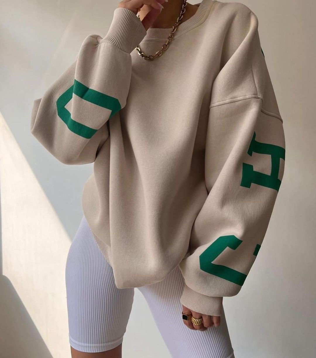 Oversized comfy sweater voor dames, trendy en zacht, casual-chique look, ideaal voor elke gelegenheid en elk seizoen.