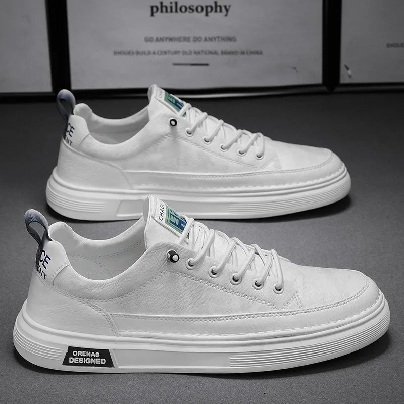 "Prime waterdichte herensneakers van PU-leer met antislipzool, bruine tint, stijlvol en comfortabel voor dagelijks gebruik."