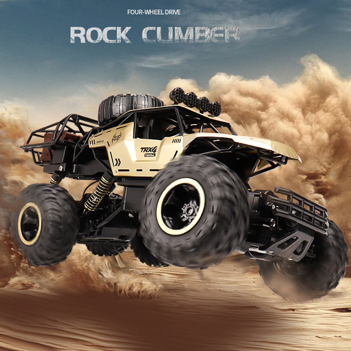 "Robuuste 6-wiel RC monster truck, off-road, 1/12 schaal, met antislipbanden en realistische details voor ultiem avontuur."