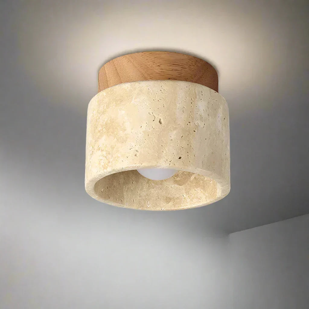 "Sara Japanse plafondlamp, minimalistisch crèmekleurig design, elegante uitstraling voor moderne interieurs, geschikt voor E2