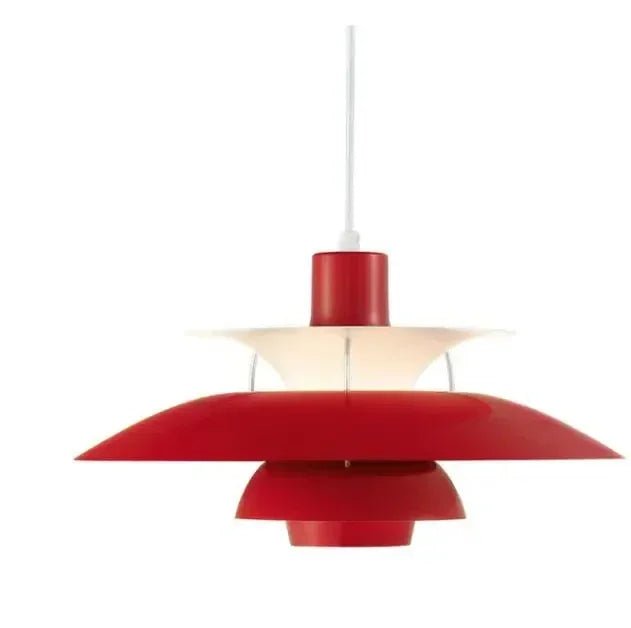 "Scandinavische plafondlamp met modern design, dimbare functie, in blauwe, oranje of zwarte finish, LED-compatibel"