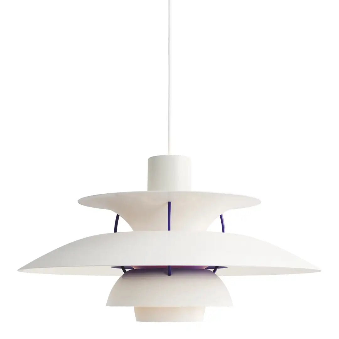 "Scandinavische plafondlamp met modern design, dimbare functie, in blauwe, oranje of zwarte finish, LED-compatibel"