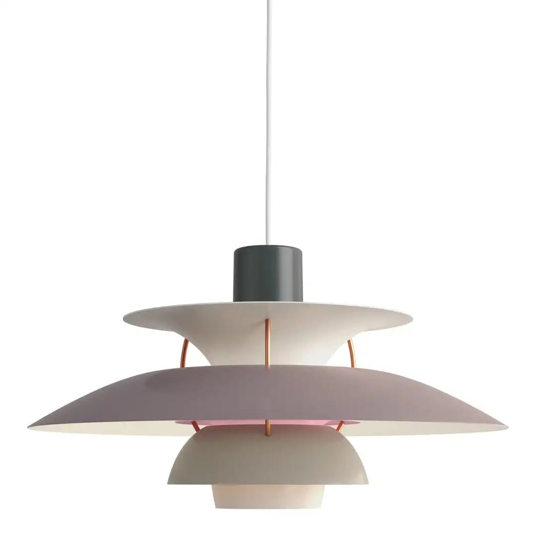 "Scandinavische plafondlamp met modern design, dimbare functie, in blauwe, oranje of zwarte finish, LED-compatibel"