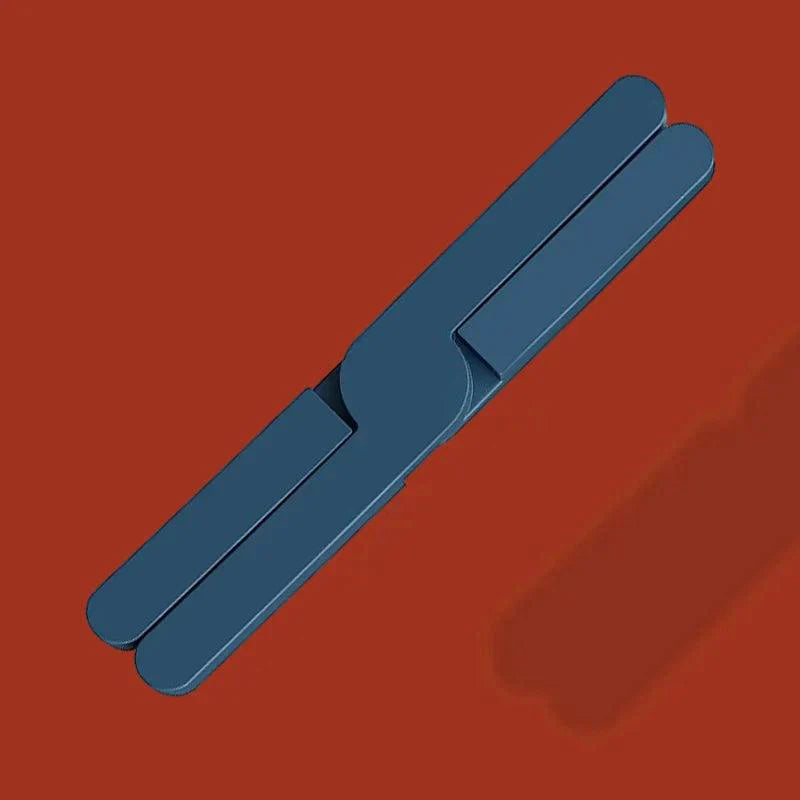 "Siliconen warmtebestendige pad, vouwbaar en antislip, beschermt tafels tegen hitte, compact en duurzaam, blauwe kleur."