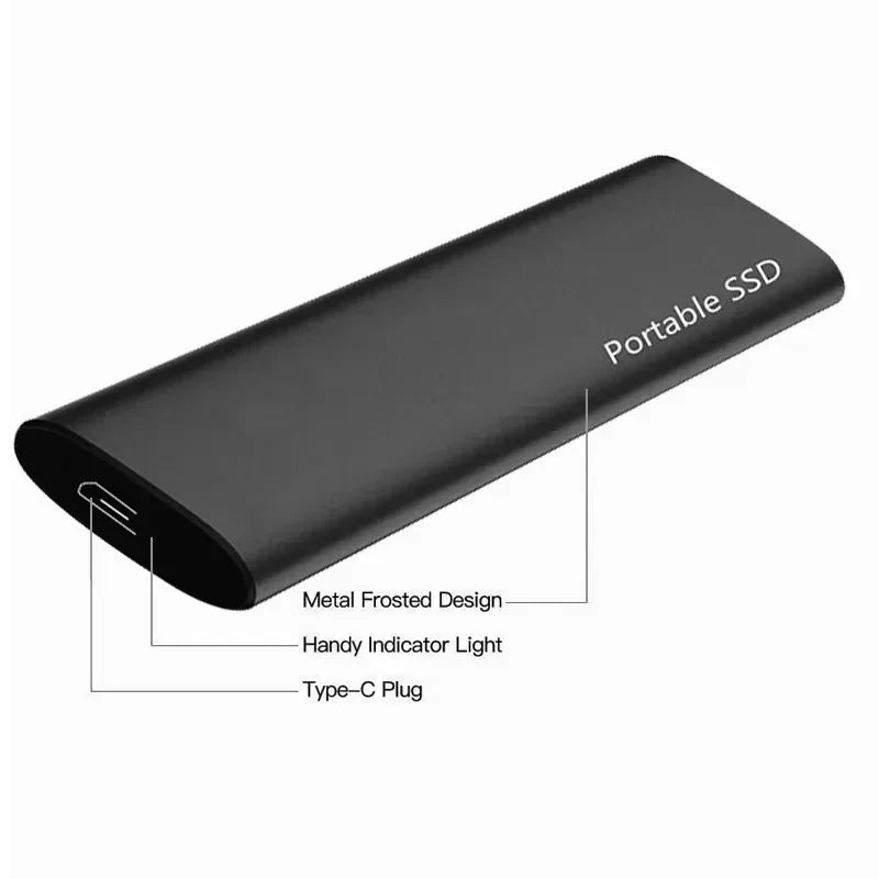 "Slanke 4 TB externe harde schijf met USB-C, zilver, voor snelle opslag. Draagbaar, ideaal voor onderweg of thuis."