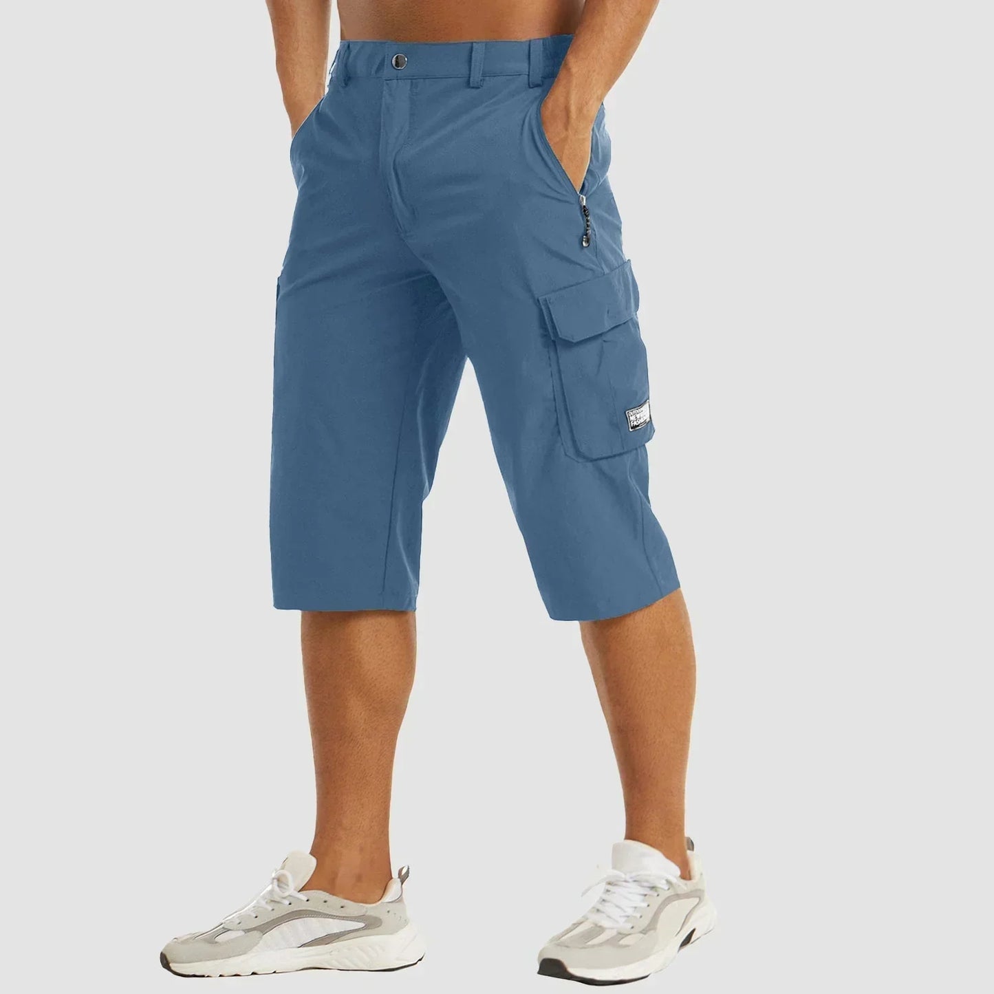 "Sneldrogende heren cargo shorts met meerdere zakken, ideaal voor outdoor activiteiten en stadsgebruik, modieus en praktisch.