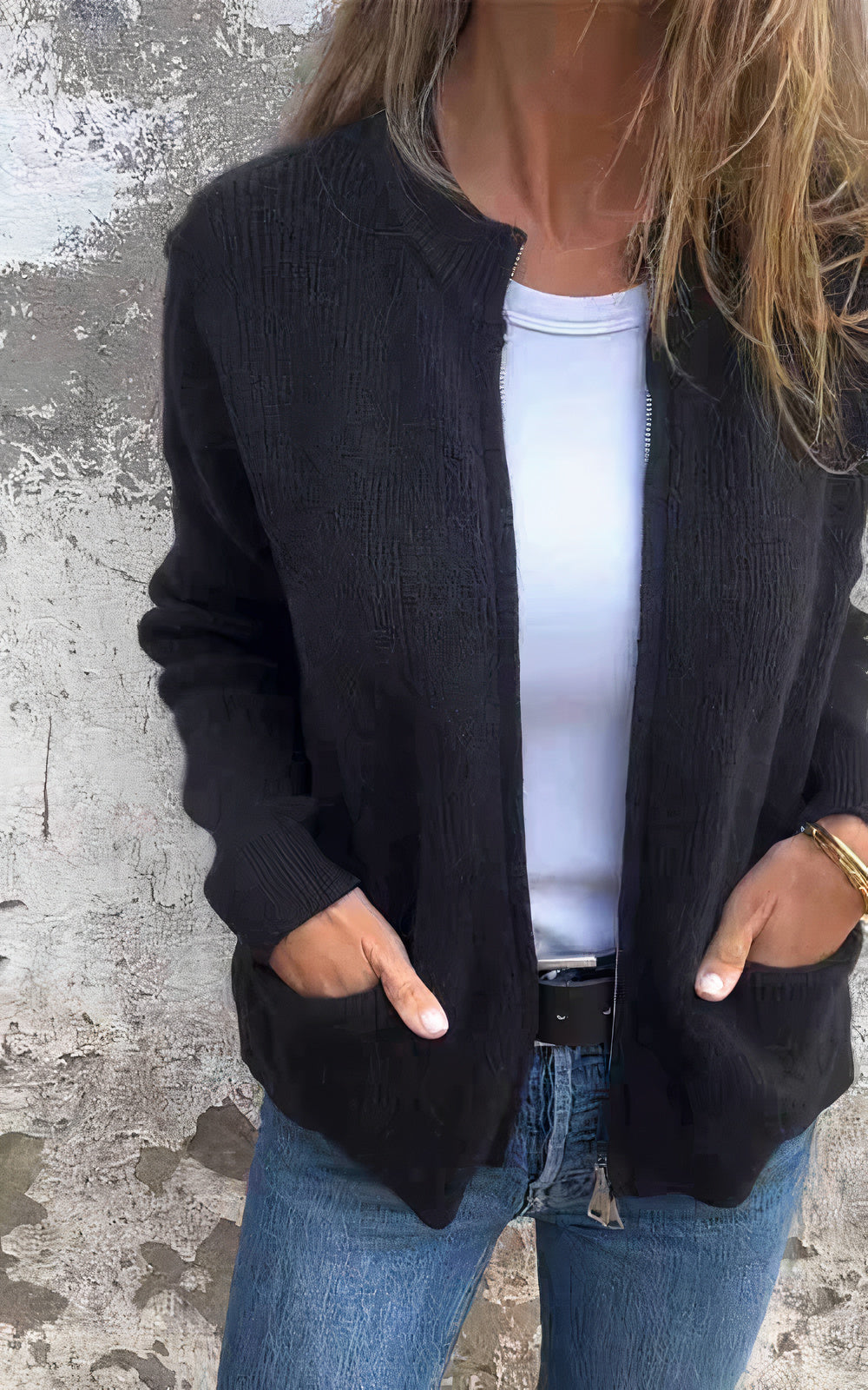 "Stijlvol damesvest, elegant design, zachte materialen, veelzijdig te combineren, casual en formele gelegenheden."